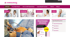 Desktop Screenshot of gynekologicka-laparoskopie.cz