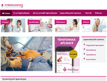 Tablet Screenshot of gynekologicka-laparoskopie.cz